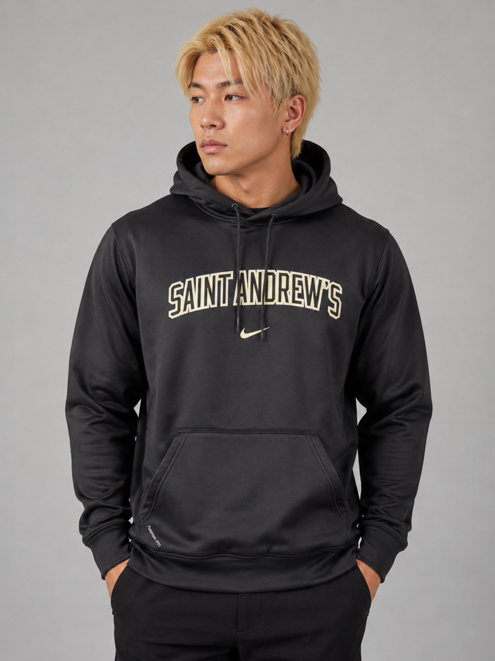 Nike Therma-FIT Saint Andrew's Hoodie Black Pullover Mens XL Fleece